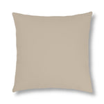 Indoor or Outdoor Throw Pillow for Home or Housewarming Gift, Taupe Beige