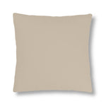 Indoor or Outdoor Throw Pillow for Home or Housewarming Gift, Taupe Beige