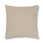 Indoor or Outdoor Throw Pillow for Home or Housewarming Gift, Taupe Beige