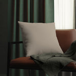 Indoor or Outdoor Throw Pillow for Home or Housewarming Gift, Taupe Beige