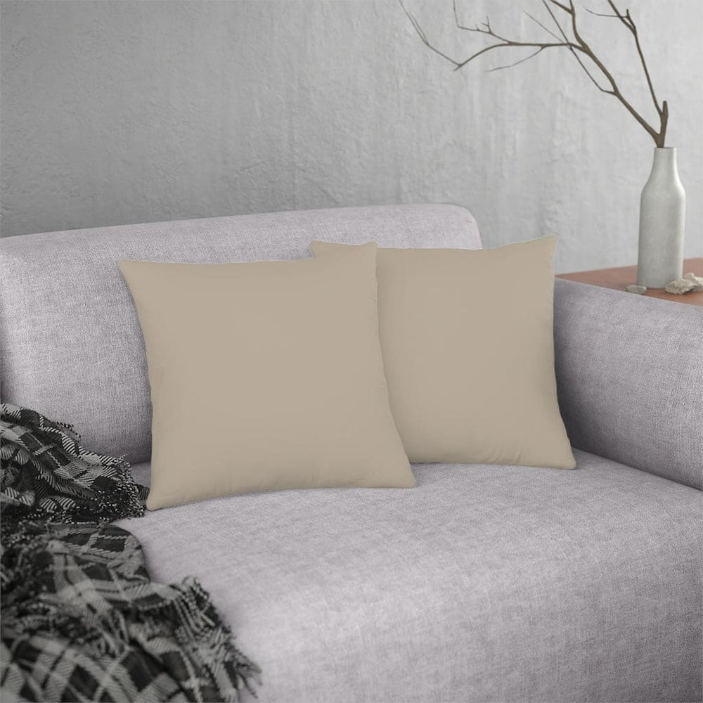 Indoor or Outdoor Throw Pillow for Home or Housewarming Gift, Taupe Beige