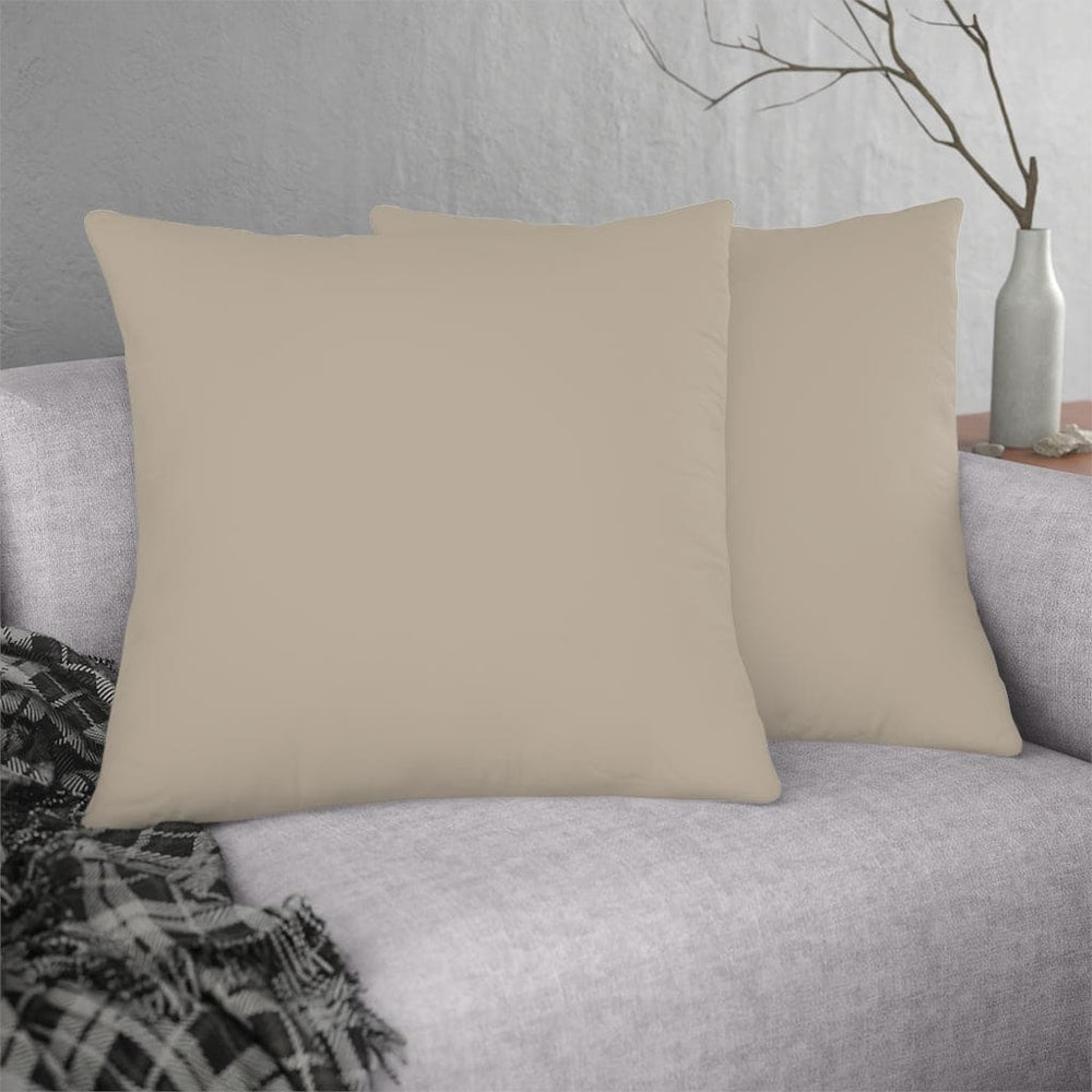 Indoor or Outdoor Throw Pillow for Home or Housewarming Gift, Taupe Beige