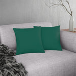 Indoor or Outdoor Throw Pillow for Home or Housewarming Gift, Teal Green