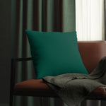 Indoor or Outdoor Throw Pillow for Home or Housewarming Gift, Teal Green