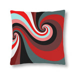 Indoor or Outdoor Throw Pillow, Retro Multicolor Vintage Print S10