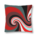 Indoor or Outdoor Throw Pillow, Retro Multicolor Vintage Print S10