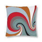 Indoor or Outdoor Throw Pillow, Retro Multicolor Vintage Print S11
