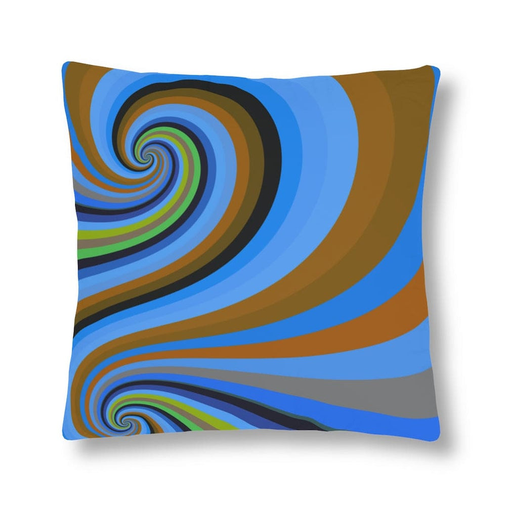 Indoor or Outdoor Throw Pillow, Retro Multicolor Vintage Print S13