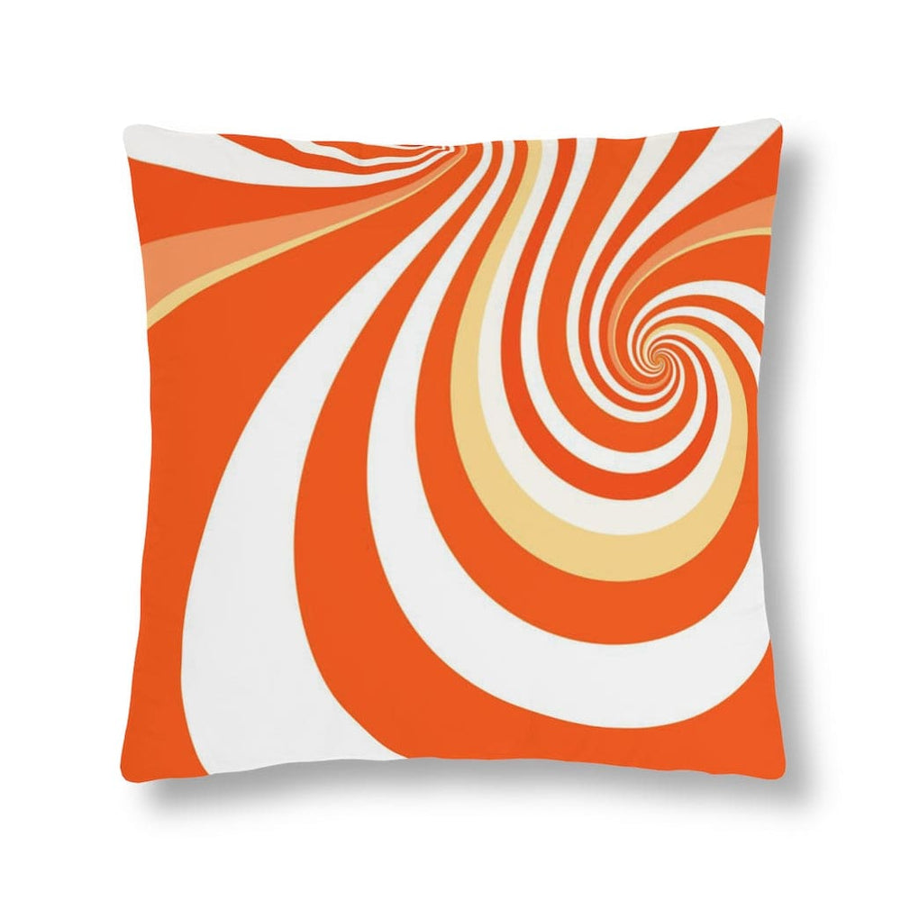 Indoor or Outdoor Throw Pillow, Retro Multicolor Vintage Print S14