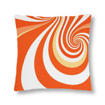 Indoor or Outdoor Throw Pillow, Retro Multicolor Vintage Print S14