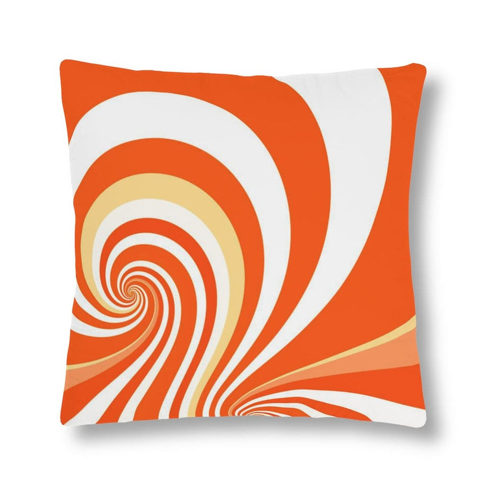 Indoor or Outdoor Throw Pillow, Retro Multicolor Vintage Print S14