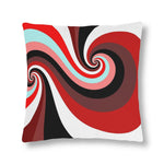 Indoor or Outdoor Throw Pillow, Retro Multicolor Vintage Print S16
