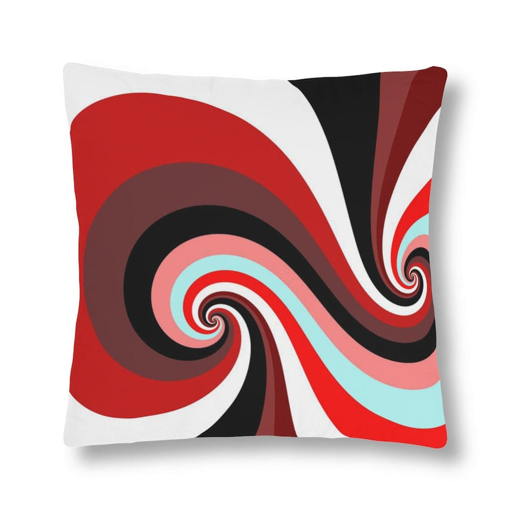 Indoor or Outdoor Throw Pillow, Retro Multicolor Vintage Print S16