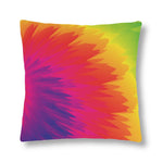 Indoor or Outdoor Throw Pillow, Tye Dye Geometric Print