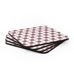 Stars and Stripes Corkwood Coaster Set - 4 Pieces /   Indoor