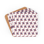 Stars and Stripes Corkwood Coaster Set - 4 Pieces /   Indoor