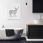 Wall Art / Deer  Frame Canvas Print 20"x24"