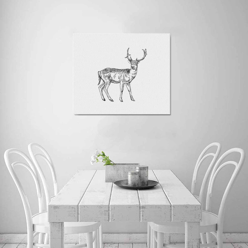 Wall Art / Deer  Frame Canvas Print 24"x20"