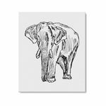 Wall Art / Elephant  Frame Canvas Print 20"x24"