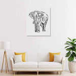 Wall Art / Elephant  Frame Canvas Print 20"x24"