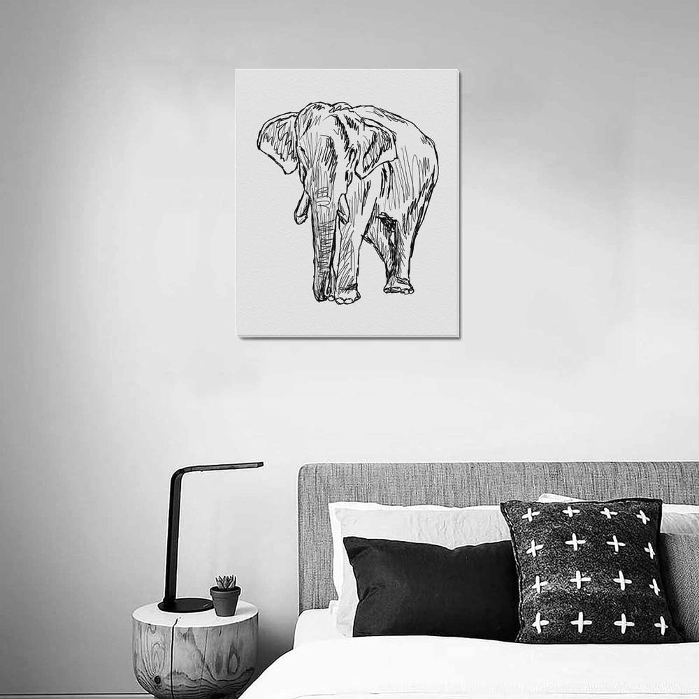 Wall Art / Elephant  Frame Canvas Print 20"x24"