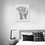 Wall Art / Elephant  Frame Canvas Print 20"x24"