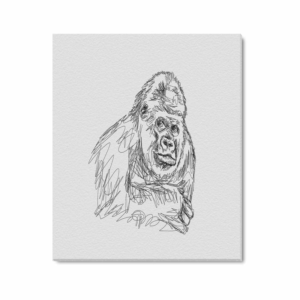 Wall Art / Gorilla  Frame Canvas Print 24"x20"