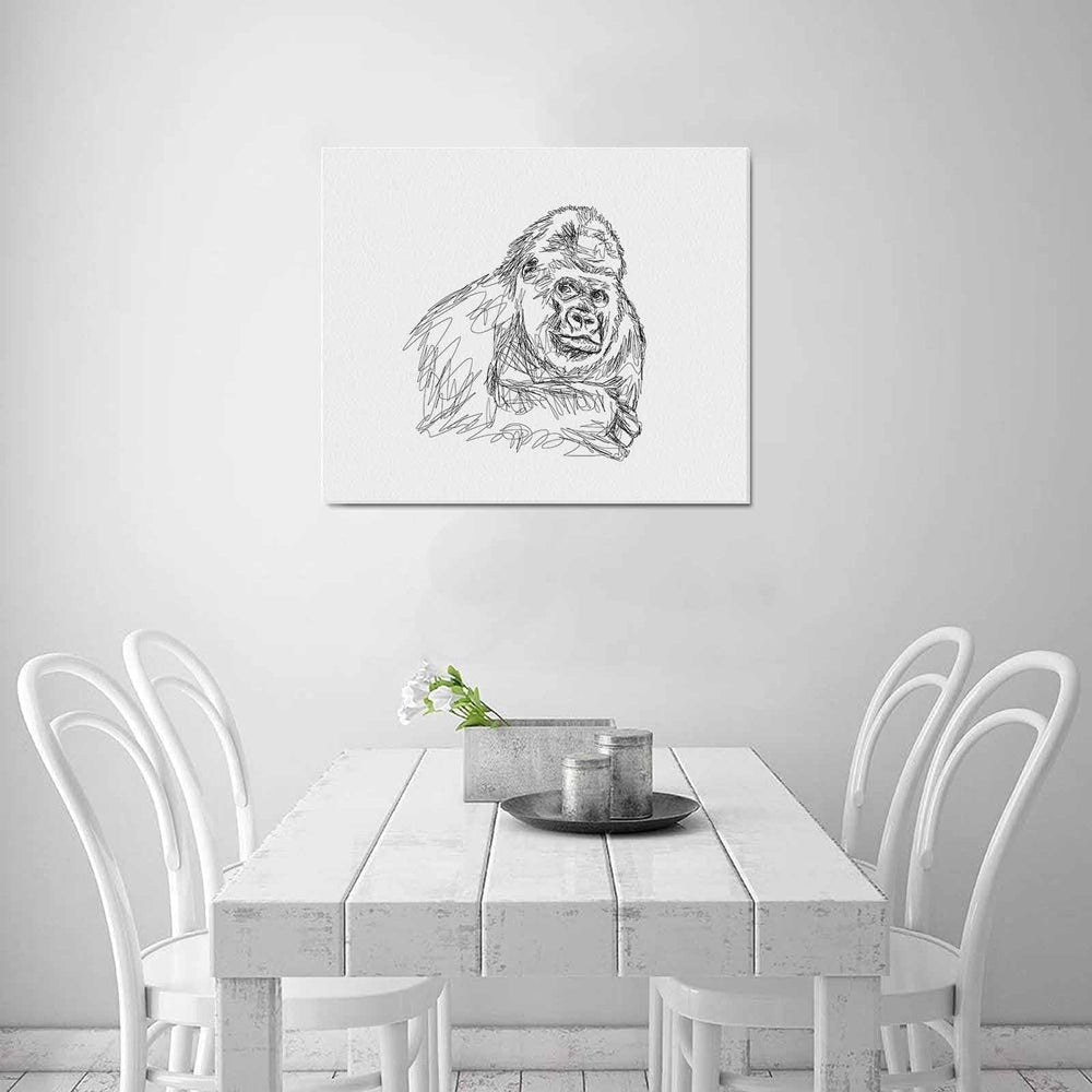 Wall Art / Gorilla  Frame Canvas Print 24"x20"