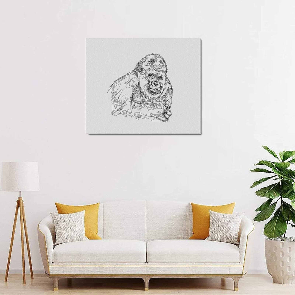 Wall Art / Gorilla  Frame Canvas Print 24"x20"