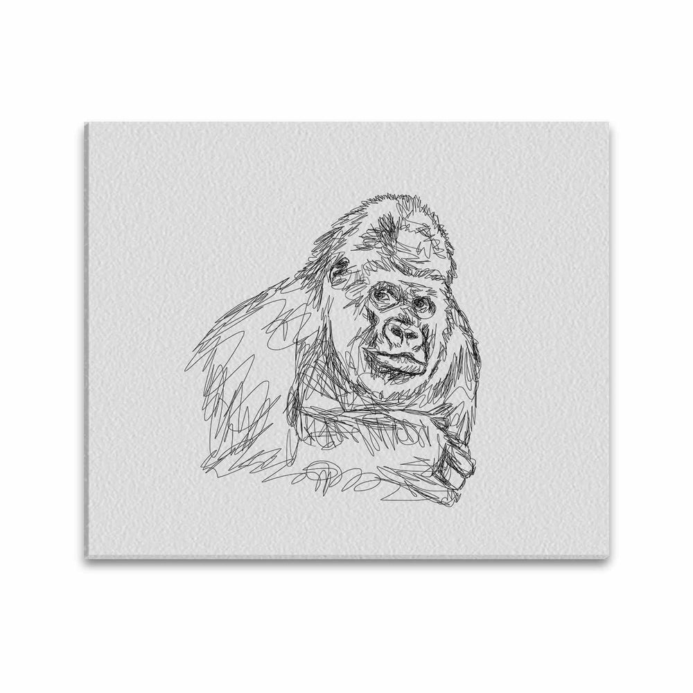 Wall Art / Gorilla  Frame Canvas Print 24"x20"