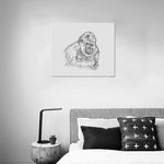 Wall Art / Gorilla  Frame Canvas Print 24"x20"