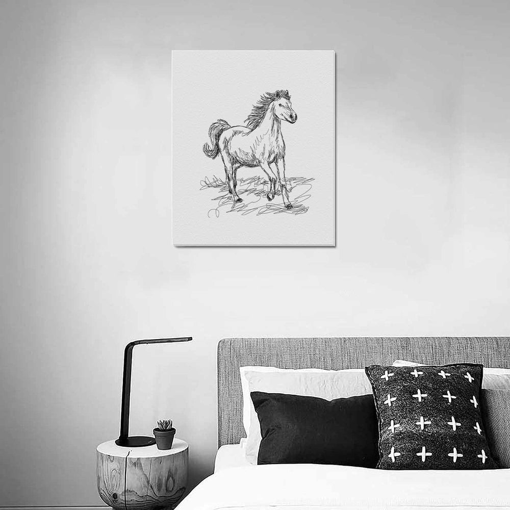 Wall Art / Horse  Frame Canvas Print 20"x24"