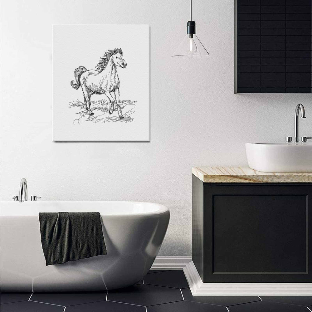 Wall Art / Horse  Frame Canvas Print 20"x24"