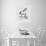 Wall Art / Horse  Frame Canvas Print 20"x24"