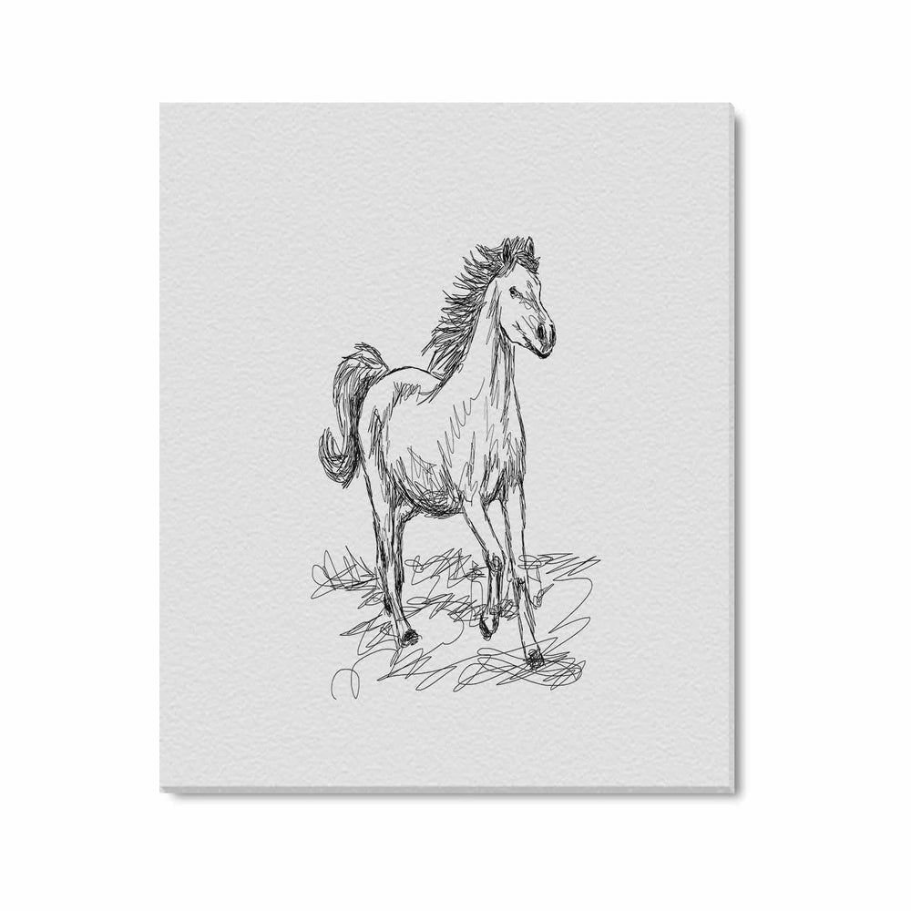 Wall Art / Horse  Frame Canvas Print 24"x20"