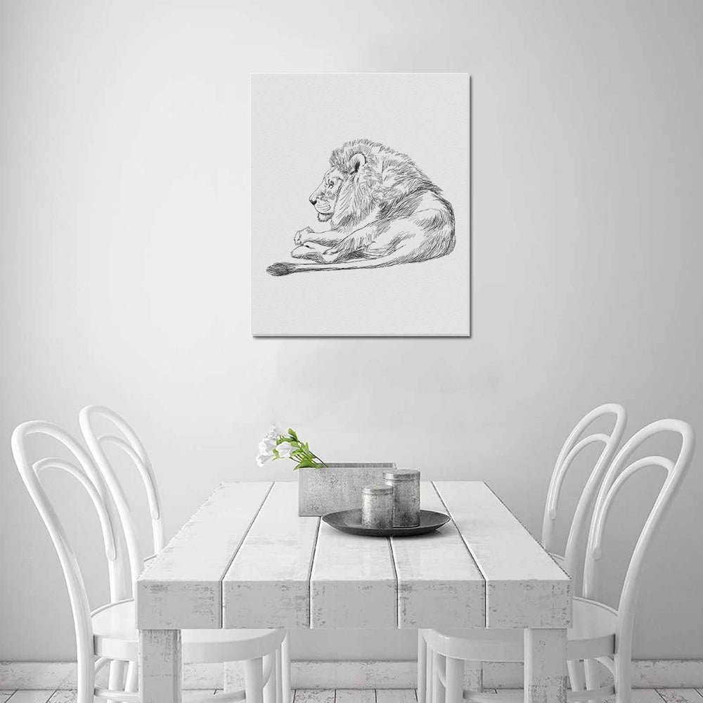 Wall Art / Lion  Frame Canvas Print 20"x24"