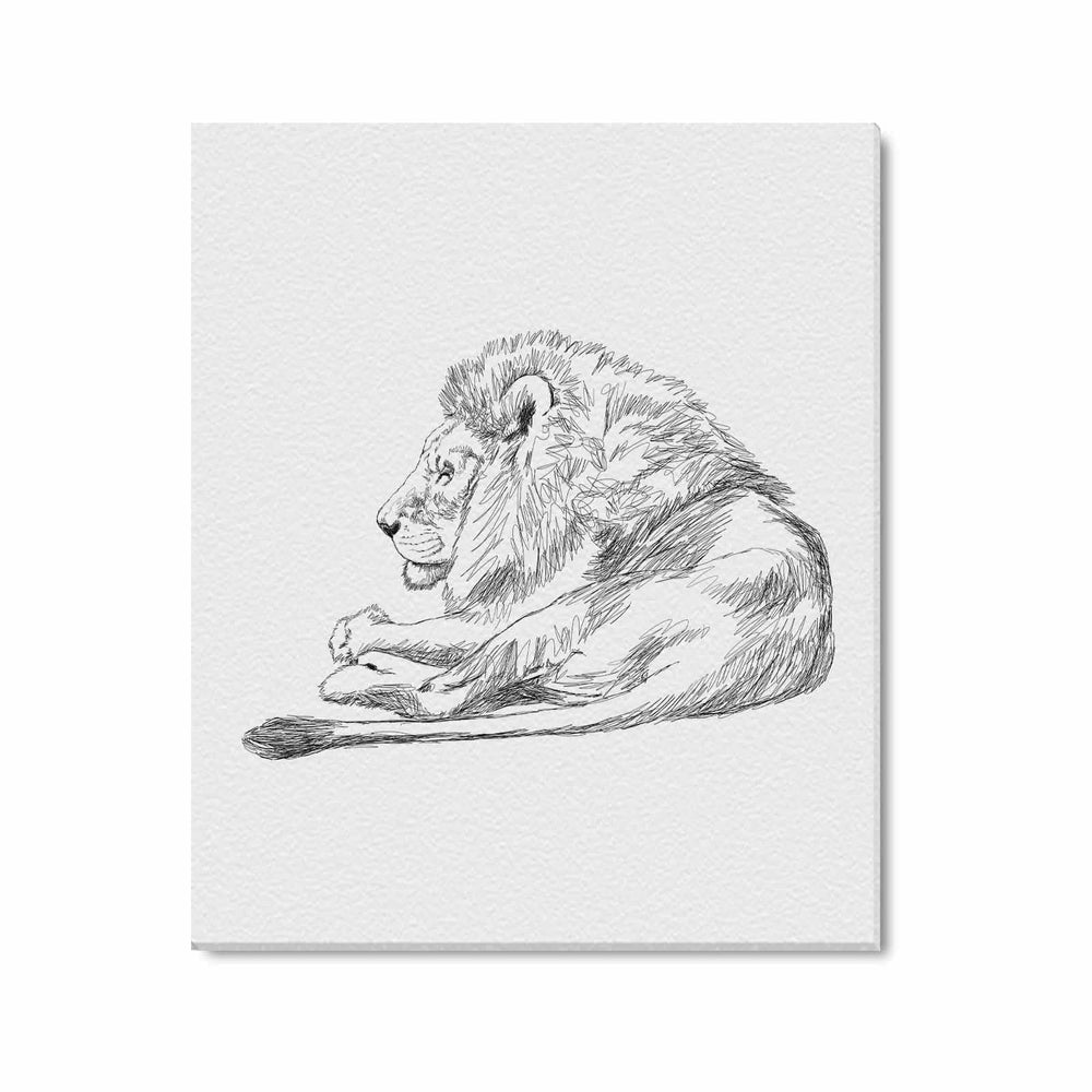 Wall Art / Lion  Frame Canvas Print 20"x24"