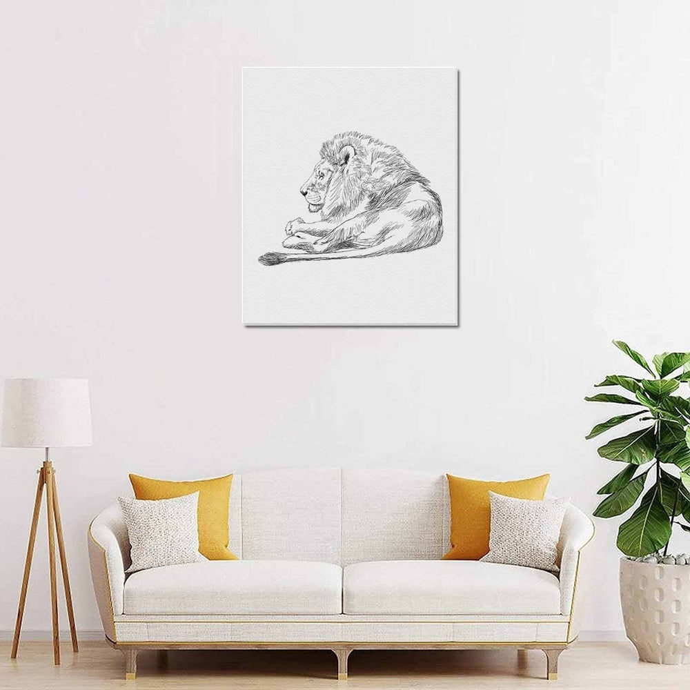 Wall Art / Lion  Frame Canvas Print 20"x24"