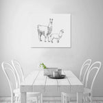Wall Art / Llama  Frame Canvas Print 24"x20"