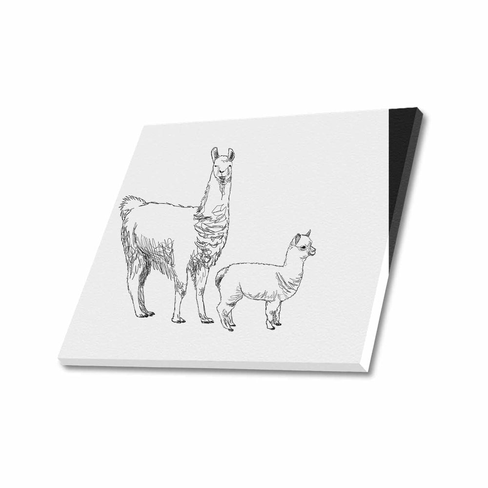 Wall Art / Llama  Frame Canvas Print 24"x20"
