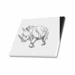 Wall Art / Rhino  Frame Canvas Print 24"x20"