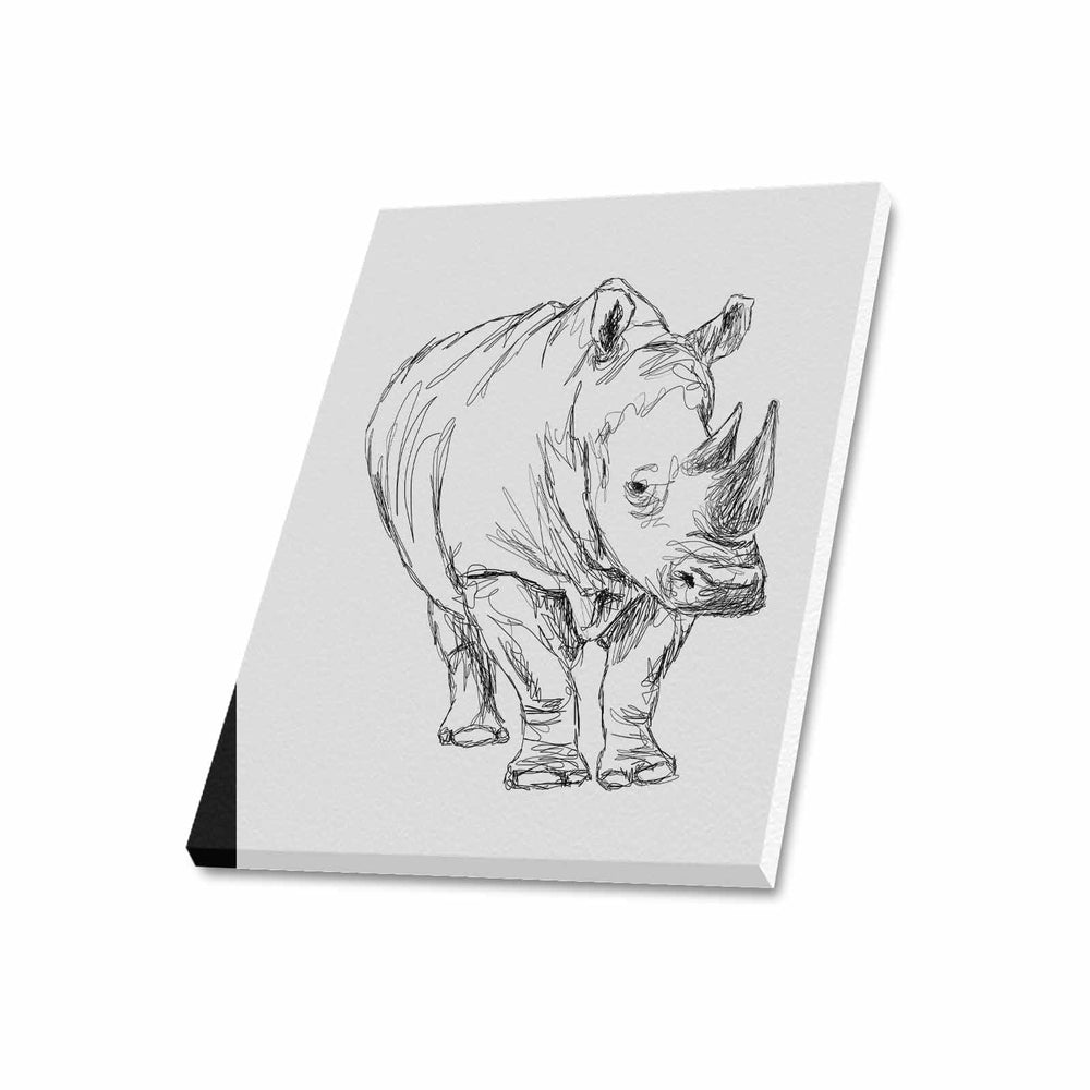 Wall Art / Rhinoceros  Frame Canvas Print 20"x24"
