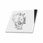 Wall Art / Rhinoceros  Frame Canvas Print 24"x20"