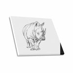 Wall Art / Rhinoceros  Frame Canvas Print 24"x20"
