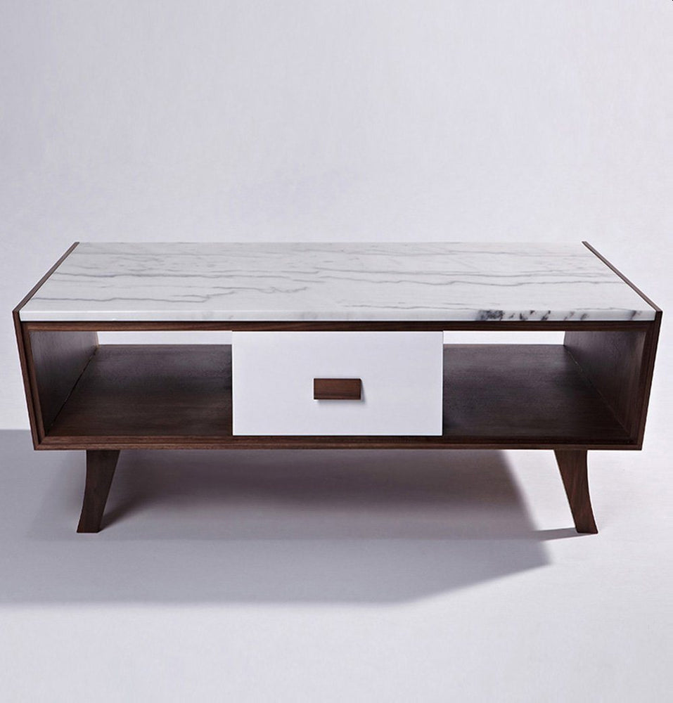 Vera Wood & Marble Coffee Table.