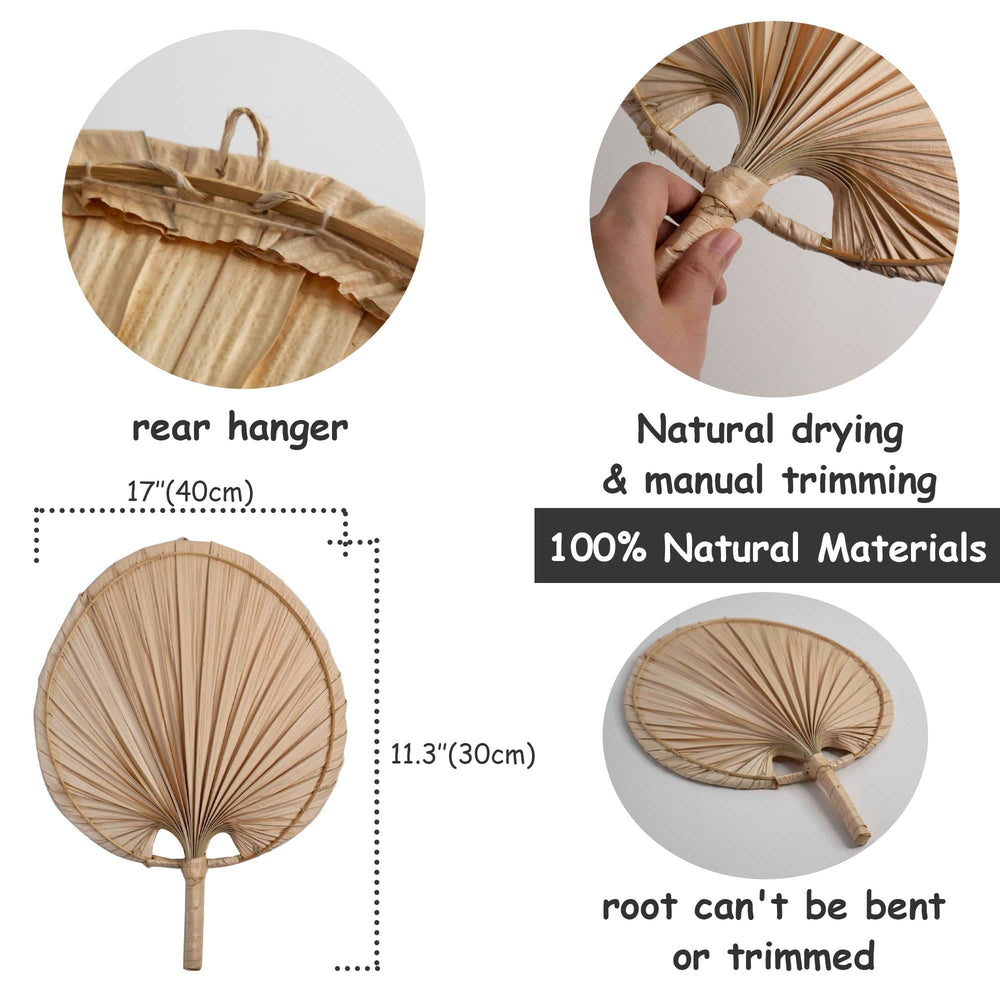 Wall Hanging Pendan Palm Fan Boho Woven Home Decor Wall Pediment