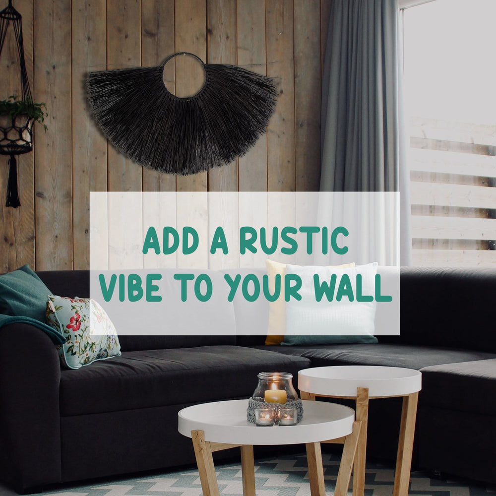 Rustic Wall Hanging Boho Woven Seagrass Home Decor Wall Pediment for Room Decoration