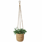 Woven Hanging Plant Pots with Waterproof Interior Plastic Coating for Indoor Garden and Balcony Decoration