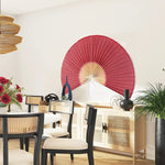 Giant Wall Decor Folding Bamboo Fan for Home Decoration | Wall Hanging Boho Woven Home Decor Wall Pediment
