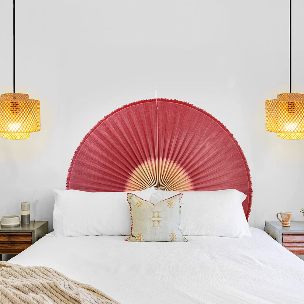 Giant Wall Decor Folding Bamboo Fan for Home Decoration | Wall Hanging Boho Woven Home Decor Wall Pediment